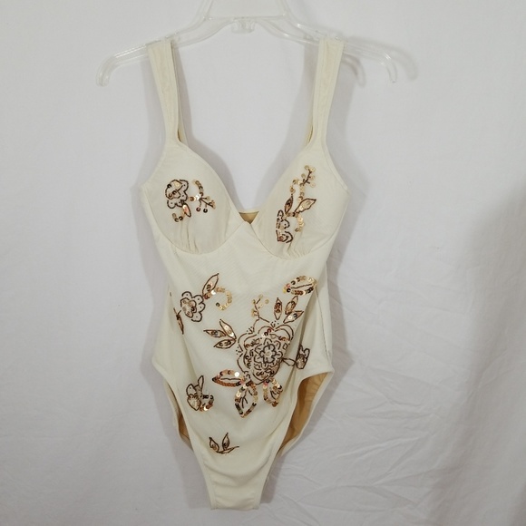 Newport News Other - ☀️ Sequin Beaded Bathing Suit High Cut Newport ☀️